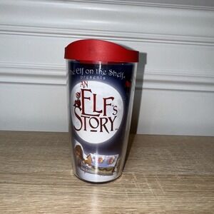 Tervis Tumbler Cup Elf On The Shelf Elf Story 10oz Red Lid 5.5x3 Christmas